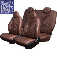 Чехлы Премиум Экокожа Байрон Президент|Жук на Nissan Sentra 7 (B17) 2012-2017 г.в.